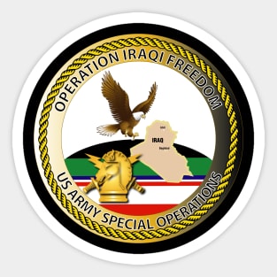 OIF - Emblem - Operation Iraqi Freedom - PO Sticker